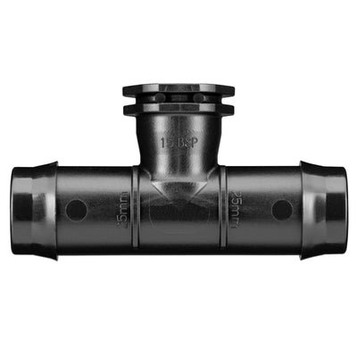 Toro 25mm Barbed x 15mm BSP Female Threaded Tee - Polypropylene - Durable
