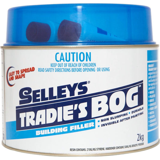 Selleys Tradies Bog - 2kg - Polyester - Easy To Sand - Auzzistore