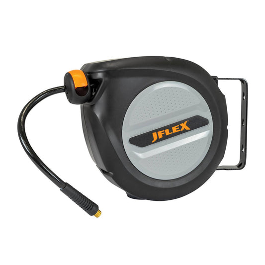 Jflex 10m Retractable PVC Reel - Air Hose Management - 250 psi - Auzzistore