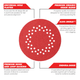 Diablo Abrasive Random Orbital Sheet 125mm 40 Grit 50 Pack Red