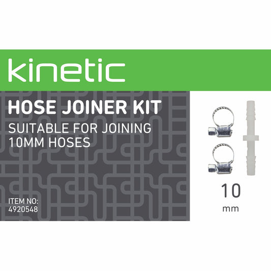 Kinetic 10mm Hose Joiner Kit - 10mm - Polypropylene - Easy To Use – view 2 - Auzzistore