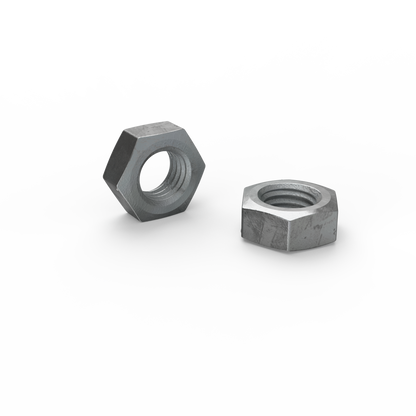 Zenith M8 Hot Dip Galvanised Hex Nuts 50 Pack - 4.6 Grade Steel - Rust Resistant