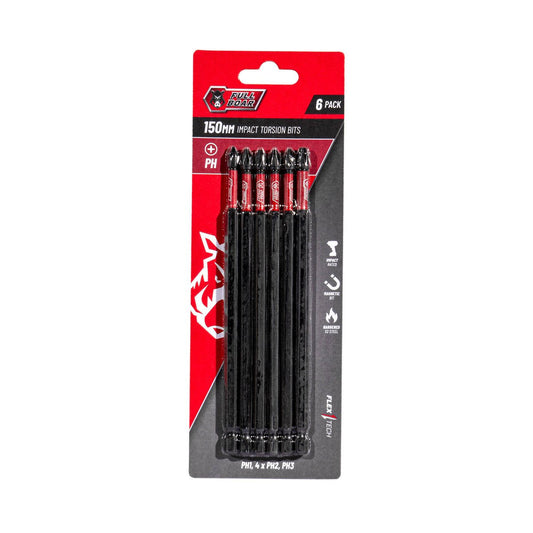 Full Boar PH x 150mm Impact Torsion Bits Set - 6 Pack - Auzzistore