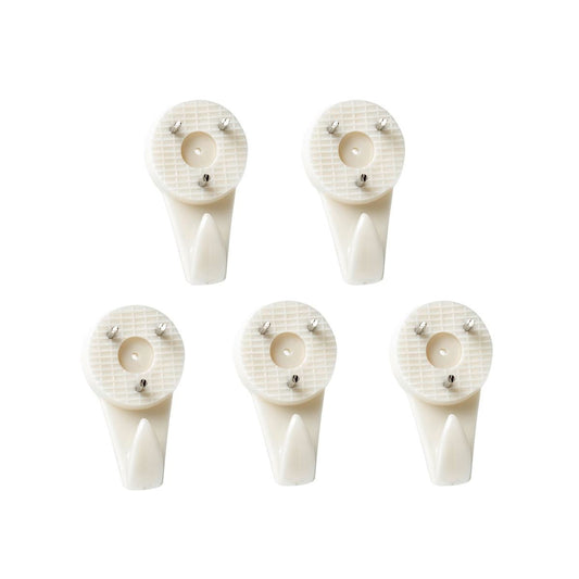 Everhang 4kg Plastic Picture Hanging Hook 5 Pack Easy Install - Auzzistore