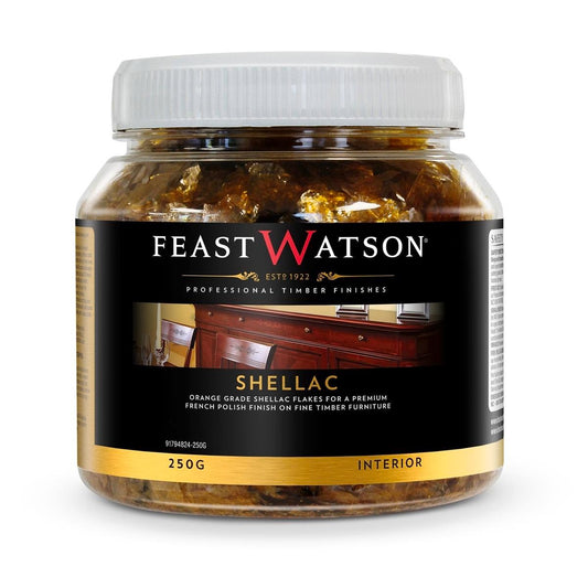 Feast Watson Shellac Flakes 250g Spirit-Based High Gloss Finish - Auzzistore