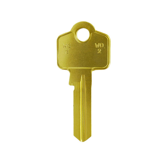 Ehi Gold Blank Key - KKWO2GLD - 53mm x 25mm x 2mm - Durable Aluminium Alloy – view 2 - Auzzistore