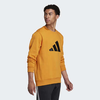 Adidas Men's Future Icons Crew Sweatshirt (Focus Orange)
