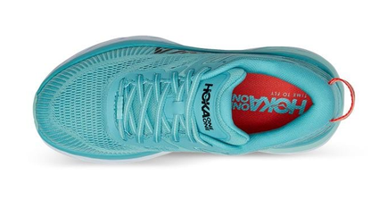 Hoka One One Women's Bondi 7 Running Shoes (Aquarelle/Eggshell Blue, Size 9.5 US)