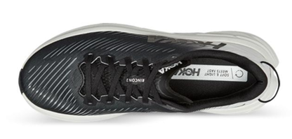 Hoka One One Women's Rincon 3 Running Shoe  - Black/White