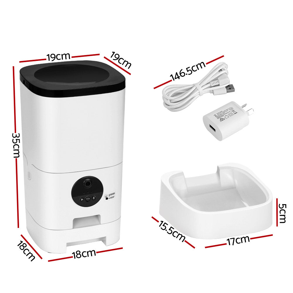 i.Pet Automatic Pet Feeder 6L Auto Camera Dog Cat Smart Video Wifi Food App Hd | Auzzi Store