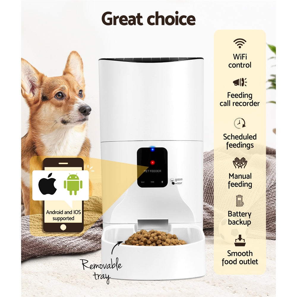 i.Pet Automatic Pet Feeder 9L Auto Wifi Dog Cat Feeder Smart Food App Dispenser | Auzzi Store