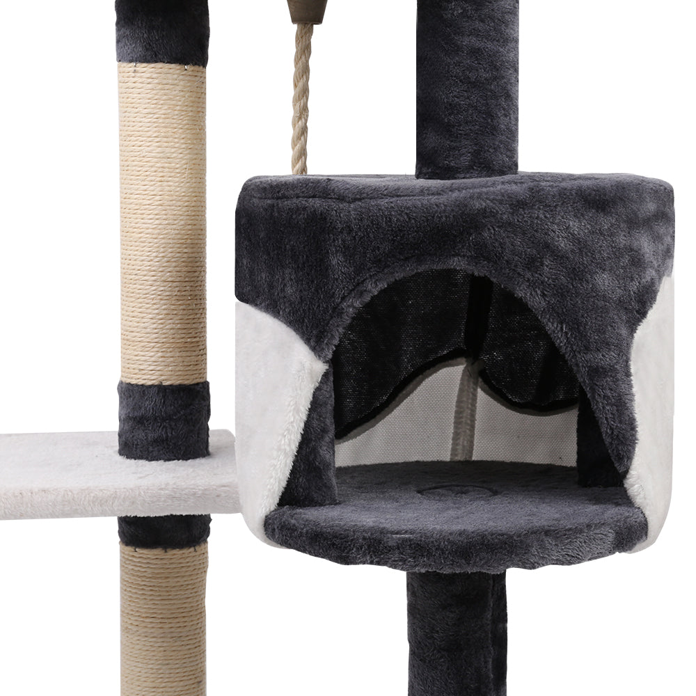 i.Pet Cat Tree 112cm Trees Scratching Post Scratcher Tower Condo House Furniture Wood | Auzzi Store