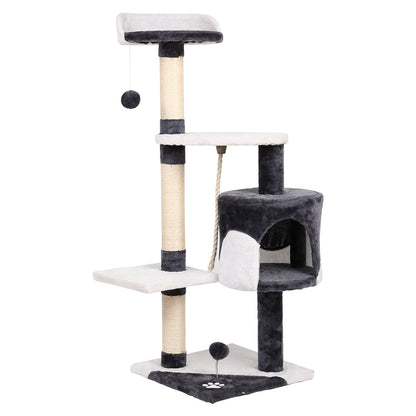 i.Pet Cat Tree 112cm Trees Scratching Post Scratcher Tower Condo House Furniture Wood | Auzzi Store