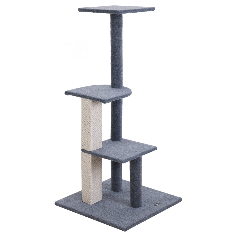 i.Pet Cat Tree 124cm Trees Scratching Post Scratcher Tower Condo House Furniture Wood Steps | Auzzi Store