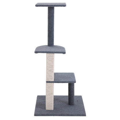 i.Pet Cat Tree 124cm Trees Scratching Post Scratcher Tower Condo House Furniture Wood Steps | Auzzi Store