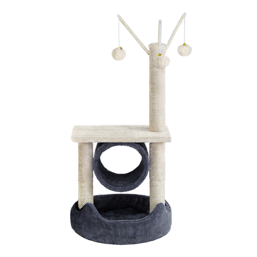 i.Pet Cat Tree Scratching Post 76cm Scratcher Tower Condo House Hanging toys | Auzzi Store