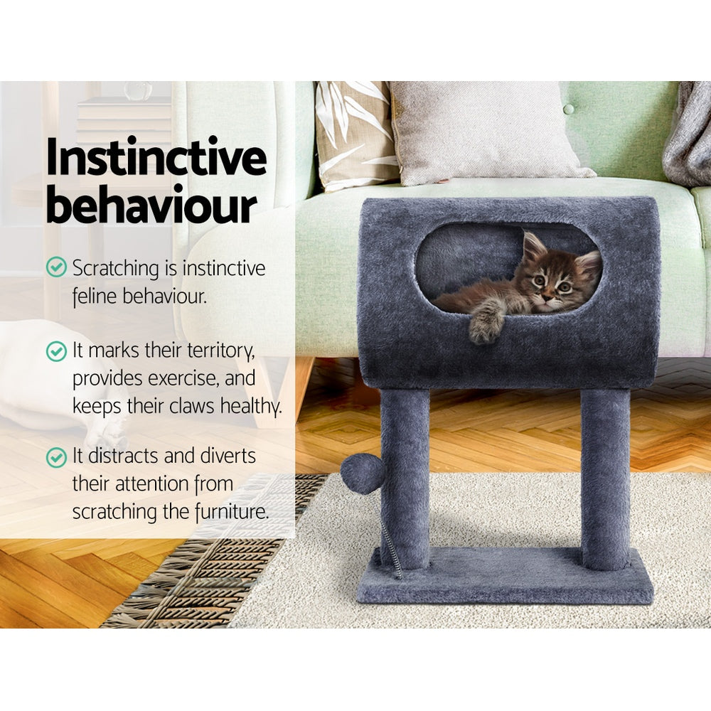 i.Pet Cat Tree Scratching Post Scratcher Tower Condo House Grey 53cm | Auzzi Store