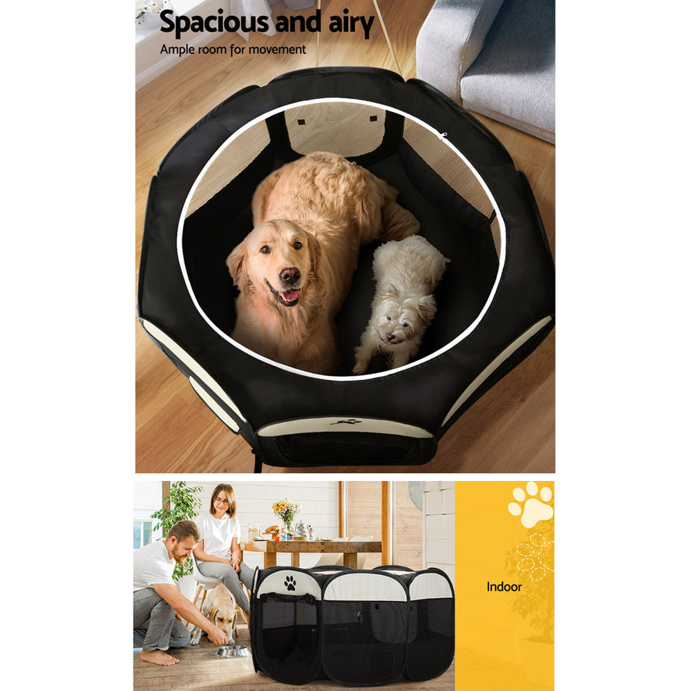 i.Pet Dog Playpen Pet Playpen Enclosure Crate 8 Panel Play Pen Tent Bag Fence Puppy 3XL | Auzzi Store