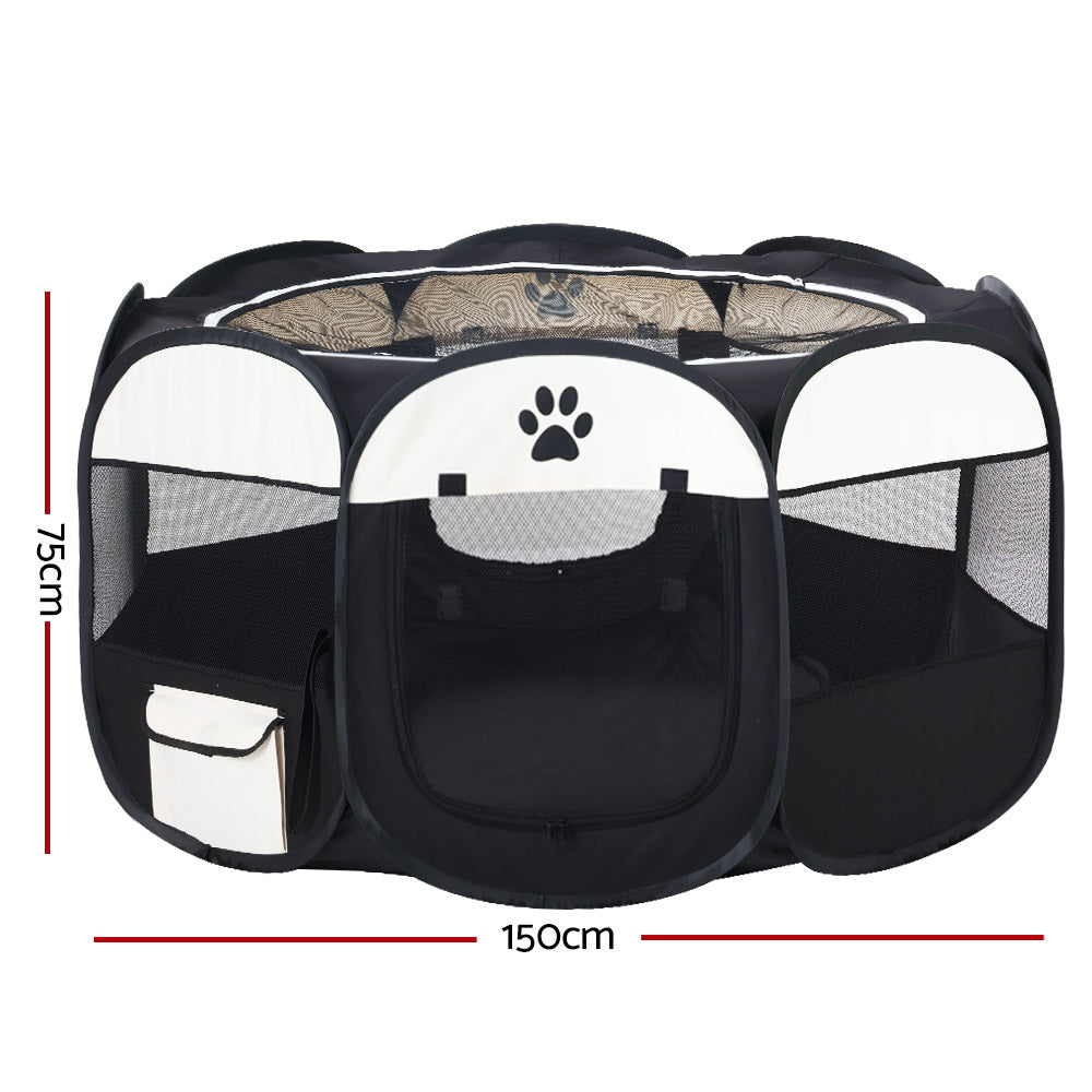 i.Pet Dog Playpen Pet Playpen Enclosure Crate 8 Panel Play Pen Tent Bag Fence Puppy 3XL | Auzzi Store