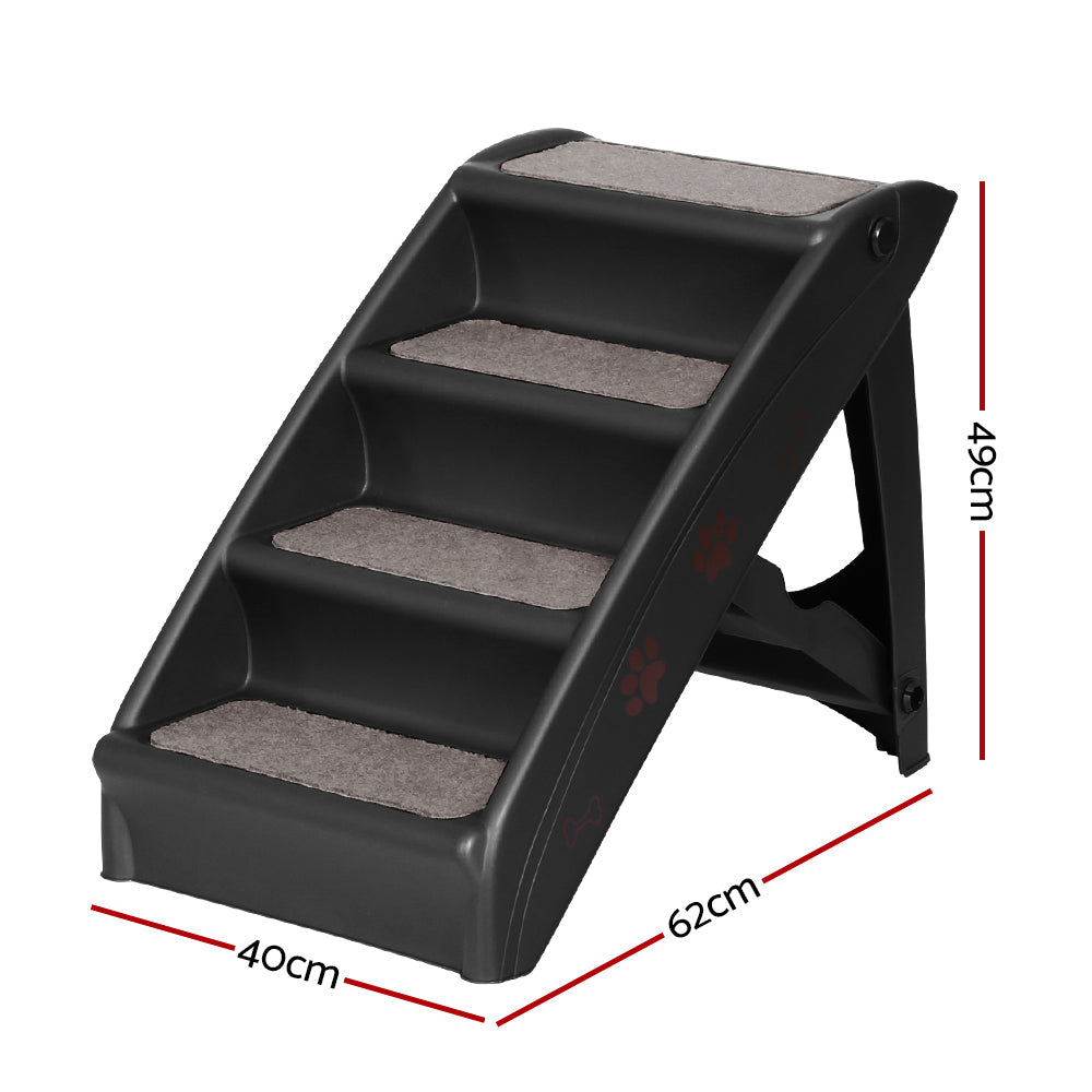 i.Pet Dog Ramp For Bed Sofa Car Pet Steps Stairs Ladder Indoor Foldable Portable | Auzzi Store