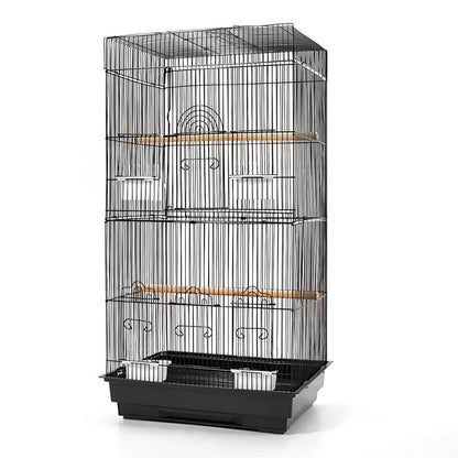 i.Pet Medium Bird Cage with Perch - Black | Auzzi Store