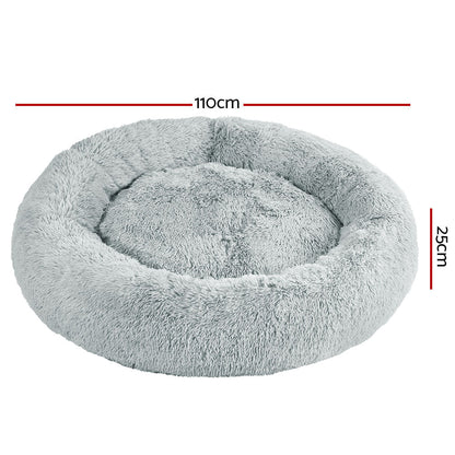 i.Pet Pet Bed Dog Bed Cat Extra Large 110cm Light Grey | Auzzi Store