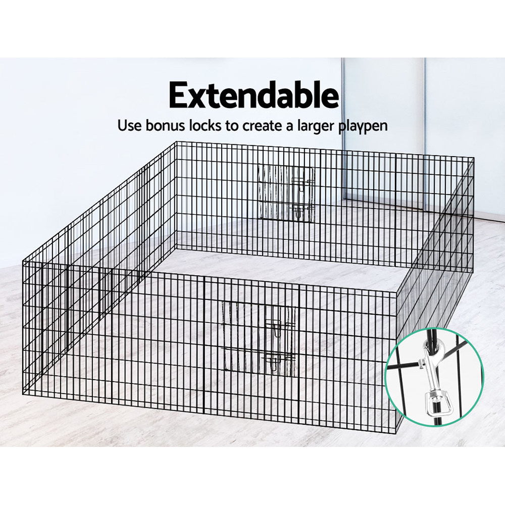 i.Pet Pet Dog Playpen 36" 8 Panel Puppy Exercise Cage Enclosure Fence | Auzzi Store