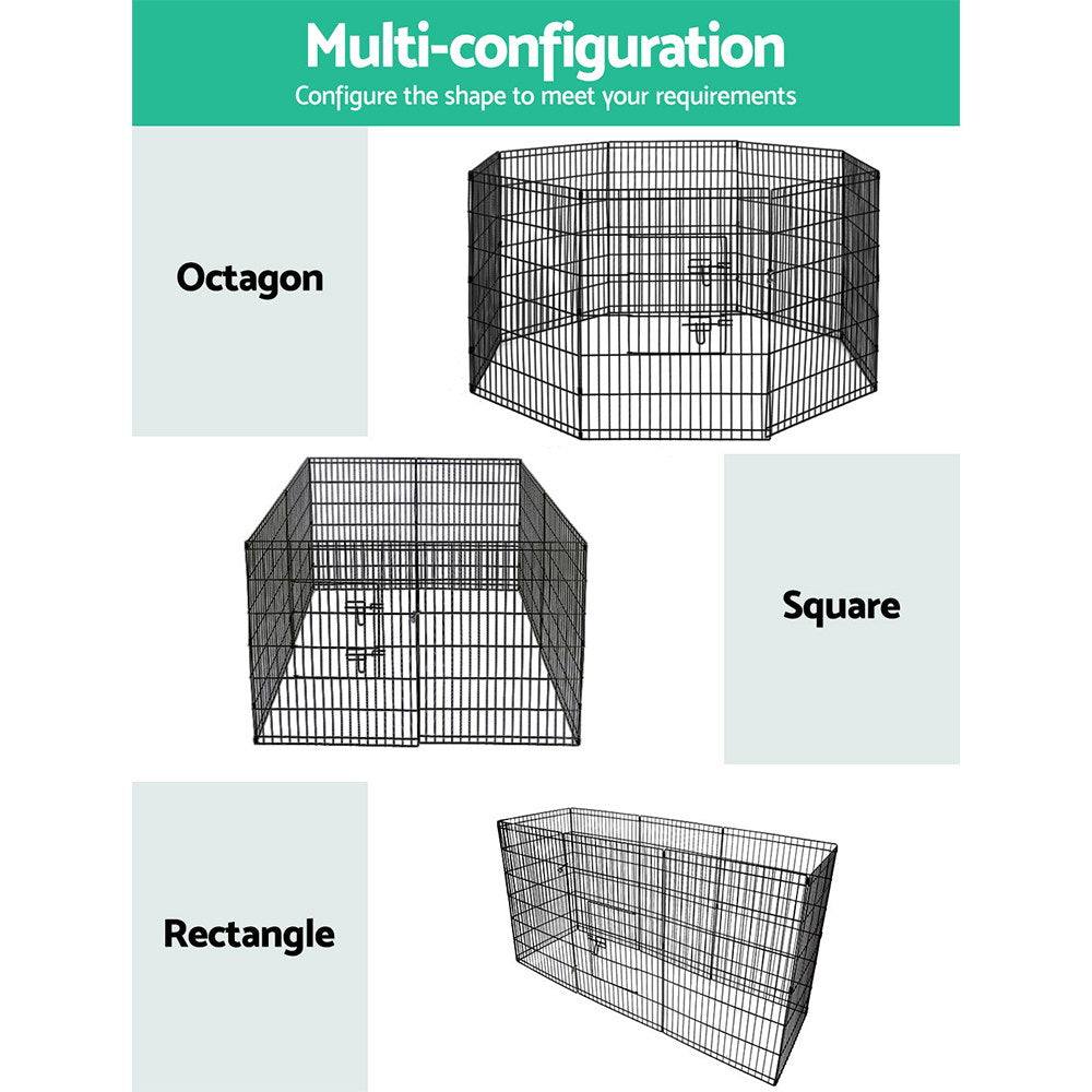 i.Pet Pet Dog Playpen 36" 8 Panel Puppy Exercise Cage Enclosure Fence | Auzzi Store