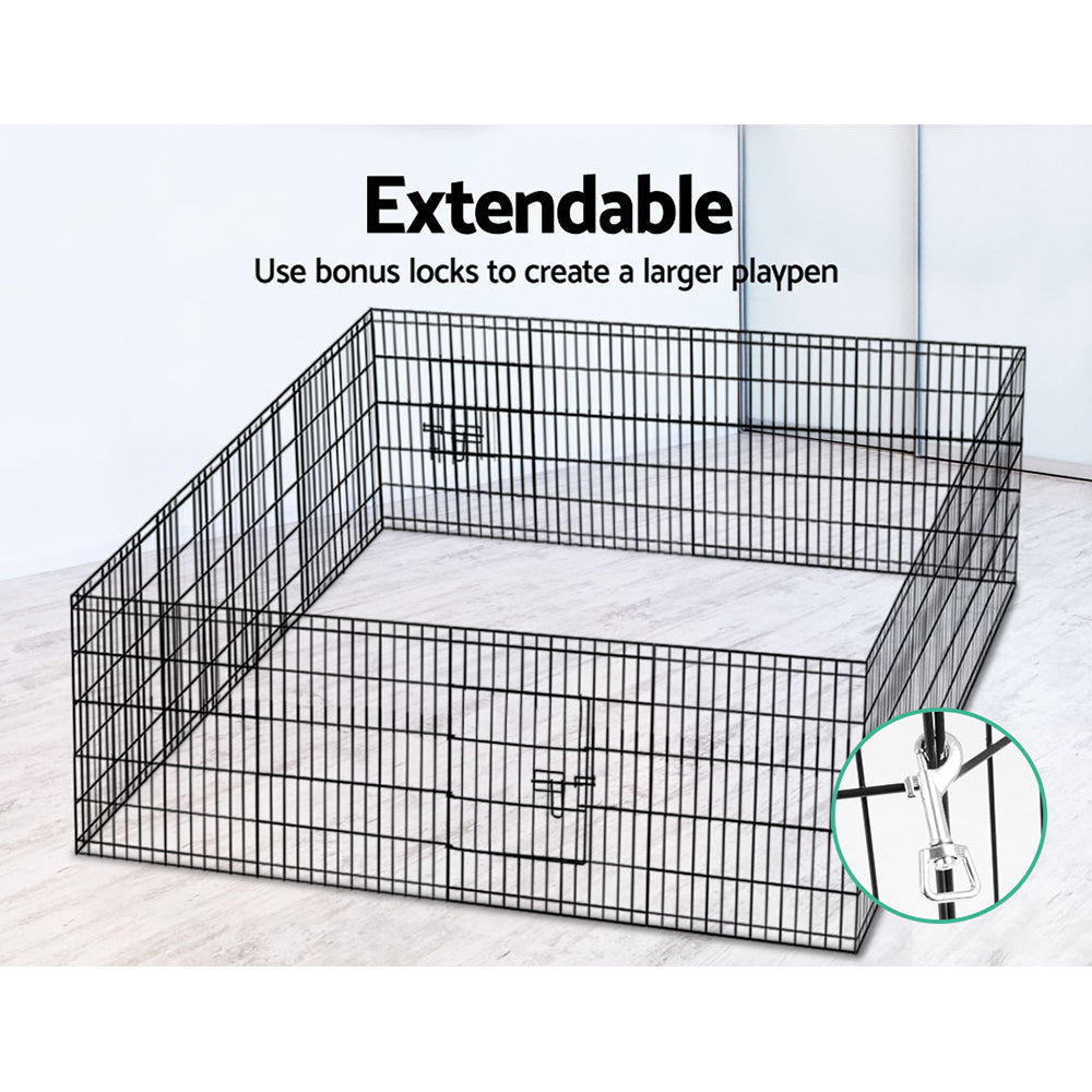 i.Pet Pet Playpen Dog Playpen 30" 8 Panel Puppy Exercise Cage Enclosure Fence | Auzzi Store