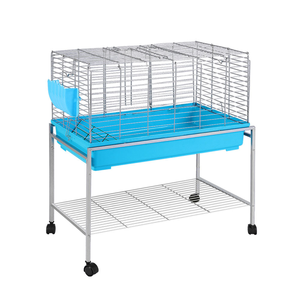 i.Pet Rabbit Cage Hutch Cages Indoor Hamster Enclosure Carrier Bunny Blue | Auzzi Store