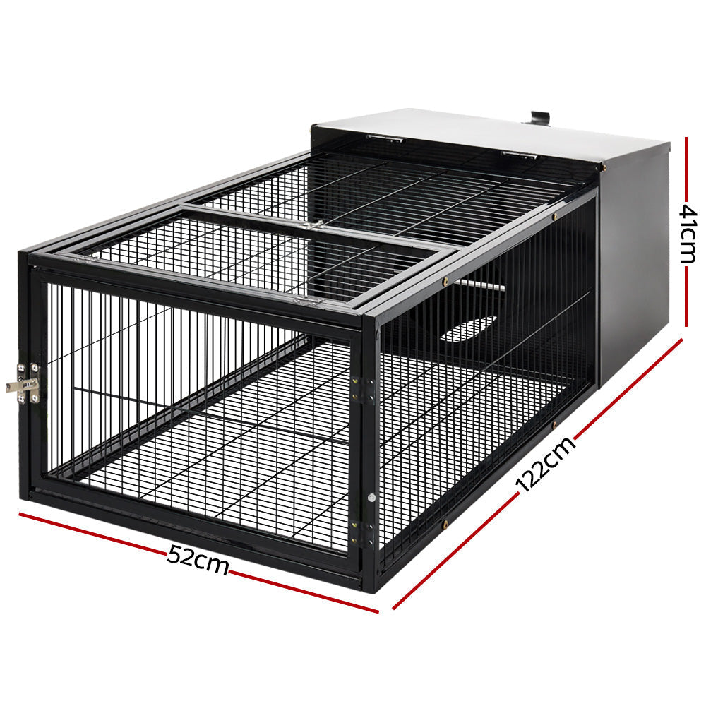 i.Pet Rabbit Cage Hutch Cages Indoor Outdoor Hamster Enclosure Pet Metal Carrier 122CM Length | Auzzi Store