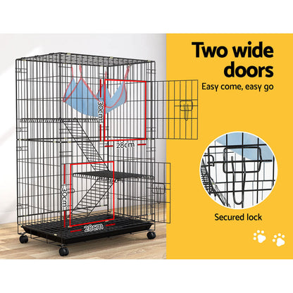 i.Pet Rabbit Cage Indoor Hutch Guinea Pig Bunny Ferret Hamster Pet Cage Outdoor | Auzzi Store