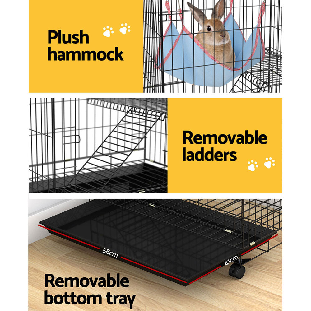 i.Pet Rabbit Cage Indoor Hutch Guinea Pig Bunny Ferret Hamster Pet Cage Outdoor | Auzzi Store