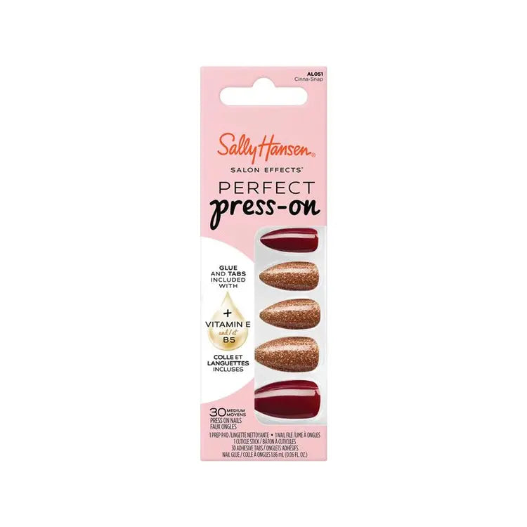 Sally Hansen Salon Effects Perfect Press-On Cinna-snap 30 Pieces