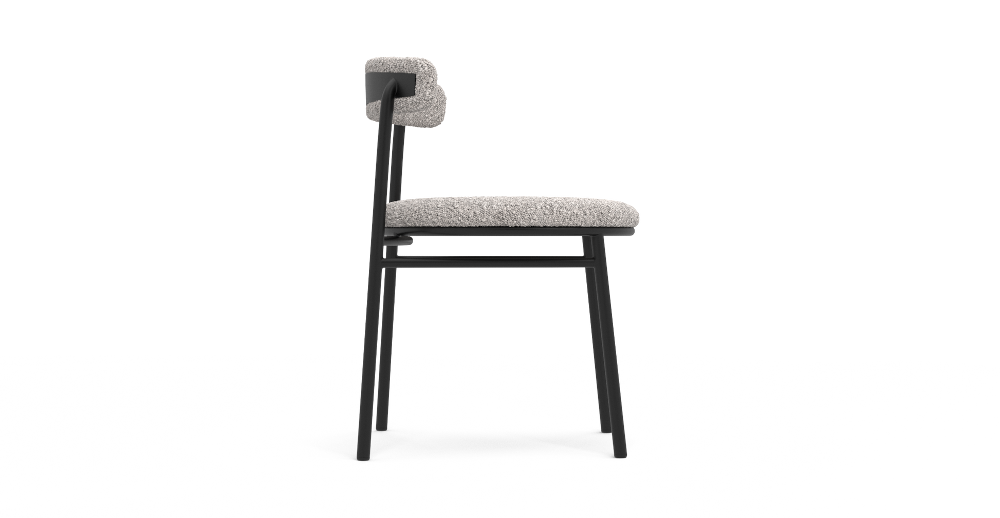 Brosa Lancel Set of 2 Dining Chairs - Pebbled Sand Boucle