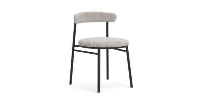 Brosa Lancel Set of 2 Dining Chairs - Pebbled Sand Boucle