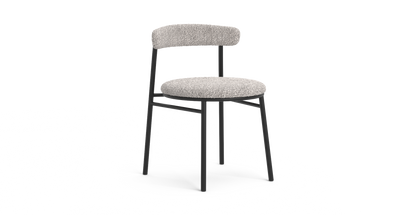 Brosa Lancel Set of 2 Dining Chairs - Pebbled Sand Boucle