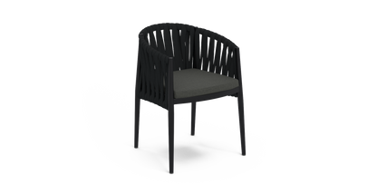 Brosa Maui Set of 2 Outdoor Dining Chairs  - Deep Flint)