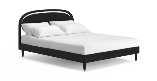 Brosa Melody Bed Frame  - Java Black; Queen)