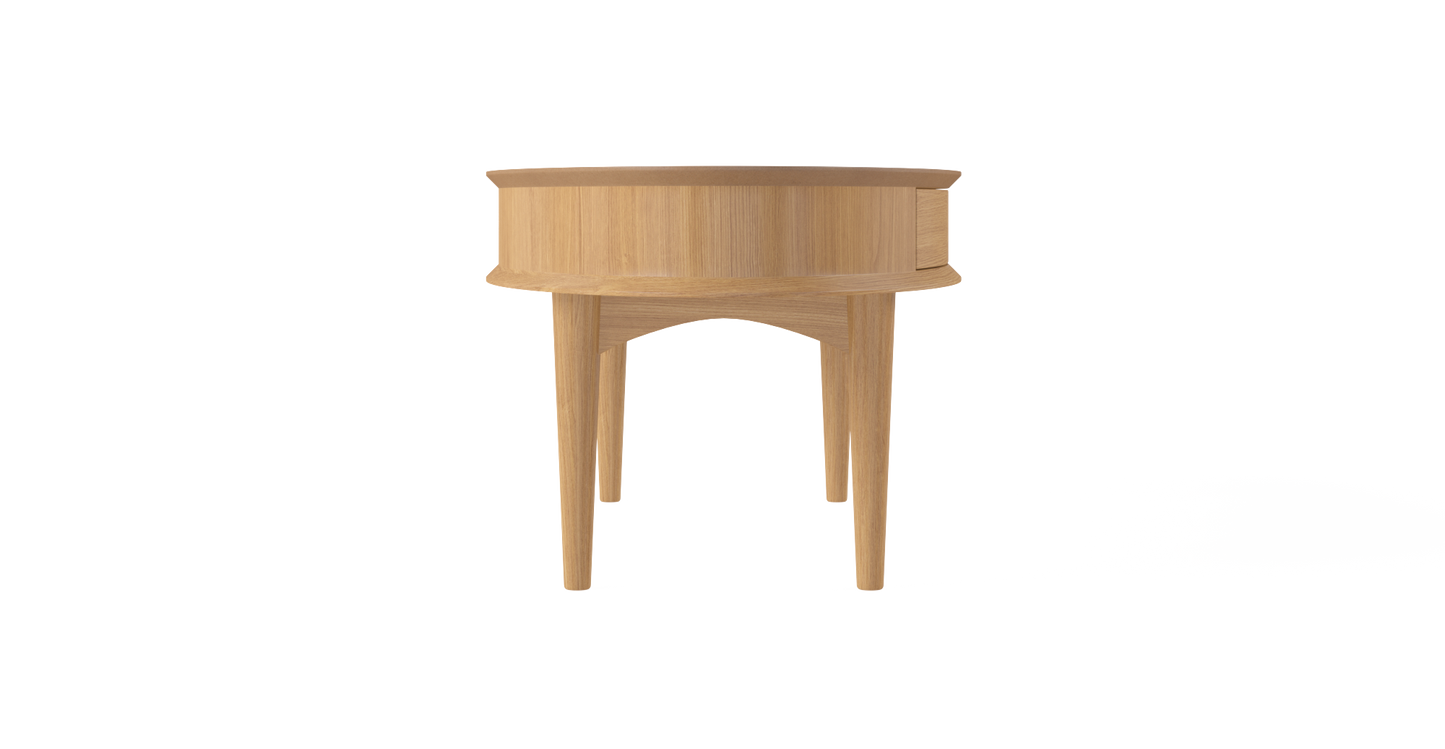 Brosa Mia Coffee Table with Drawer (Scandi Oak)