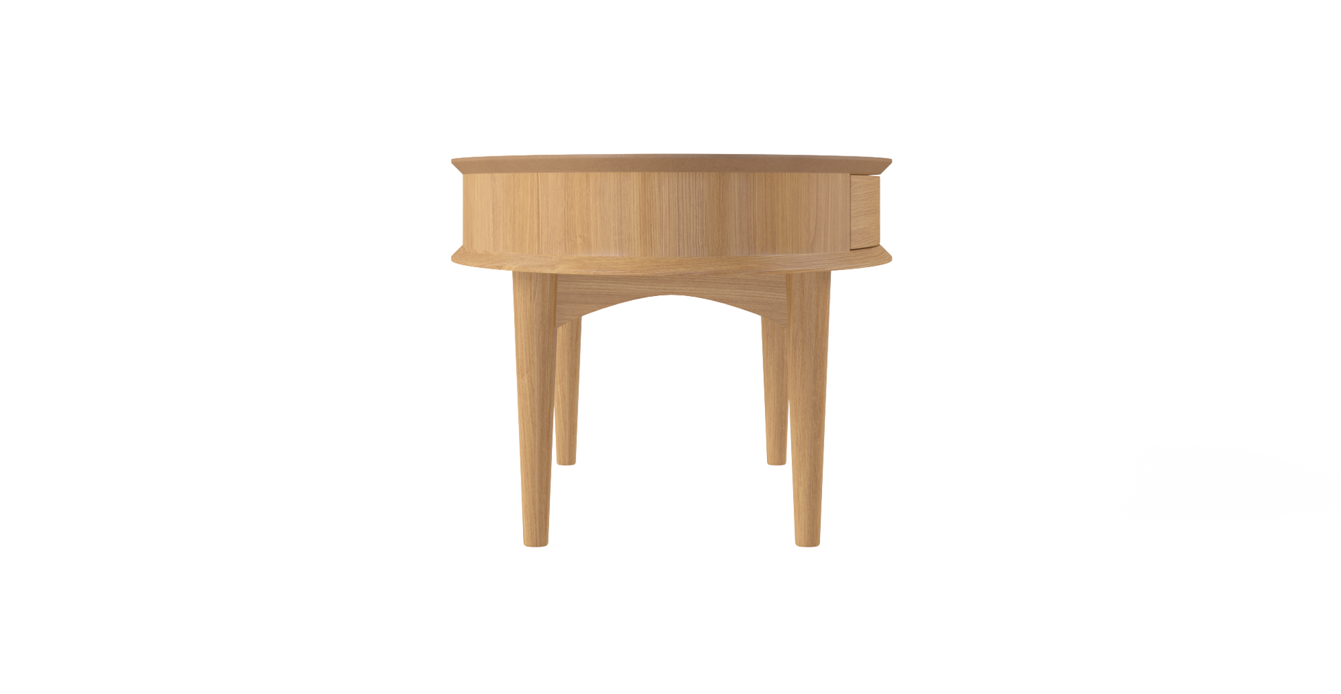 Brosa Mia Coffee Table with Drawer (Scandi Oak)