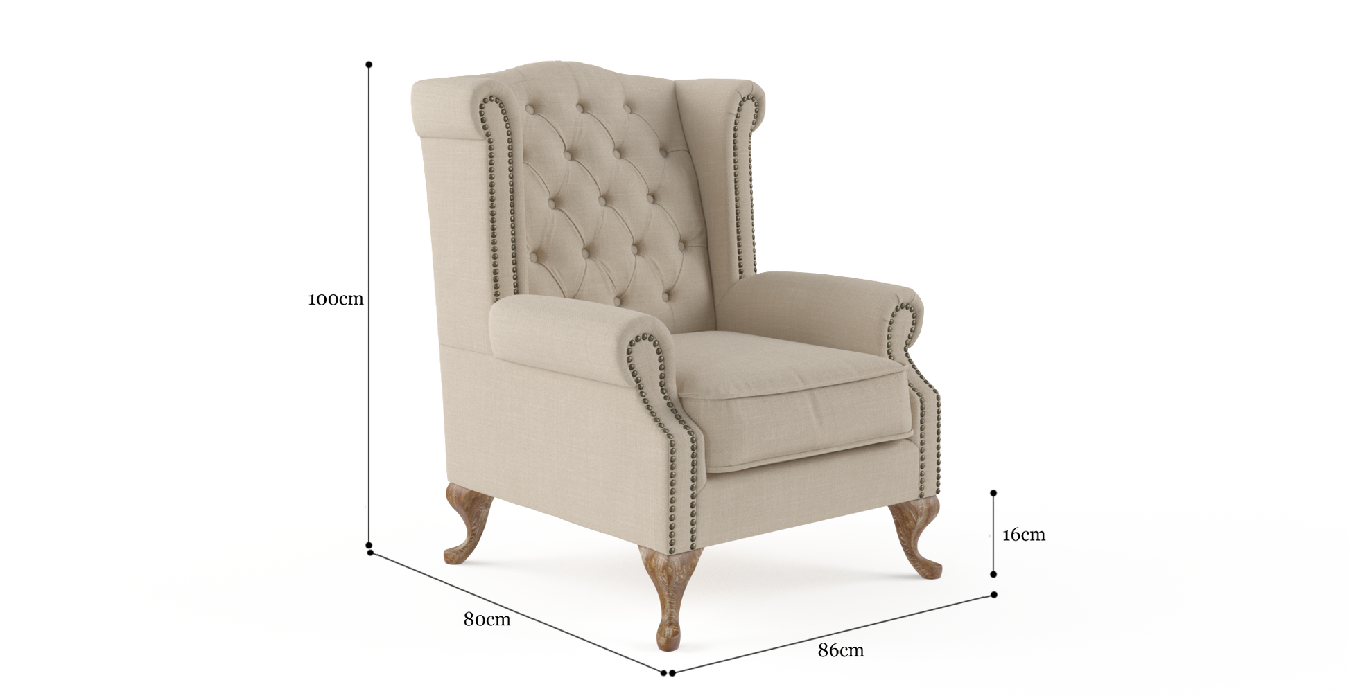 Brosa Nottage Armchair - French Beige