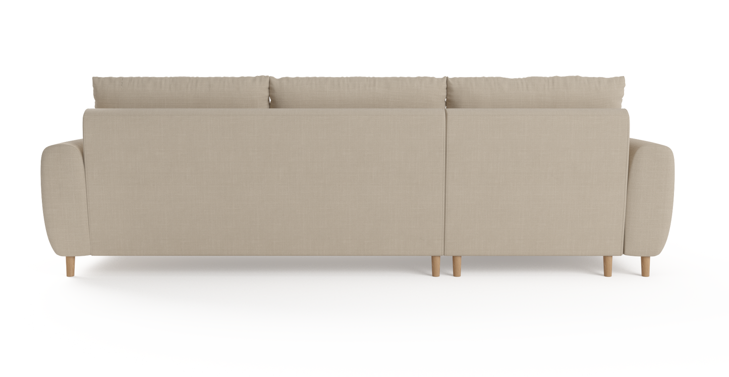 Brosa Oslo 3 Seater Modular Sofa with Left Chaise  - Beige)