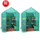Greenlife Large Walk-in Greenhouse Twin Pack With PE Cover 195 x 143 x 143cm