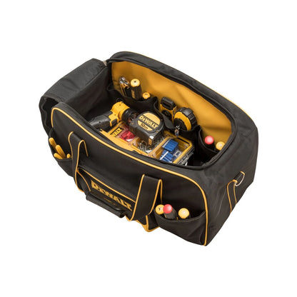 Dewalt 550mm Heavy Duty Nylon Duffle Bag with Ergonomic Handle and Ample Storage, Yellow