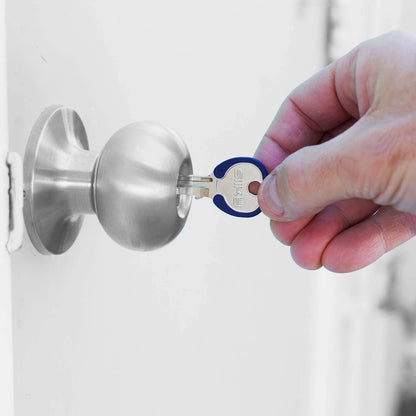 EHI Blue LW4 Silky Specialty Key - Color-Coded, Nickel Plated, Key Cutting Service