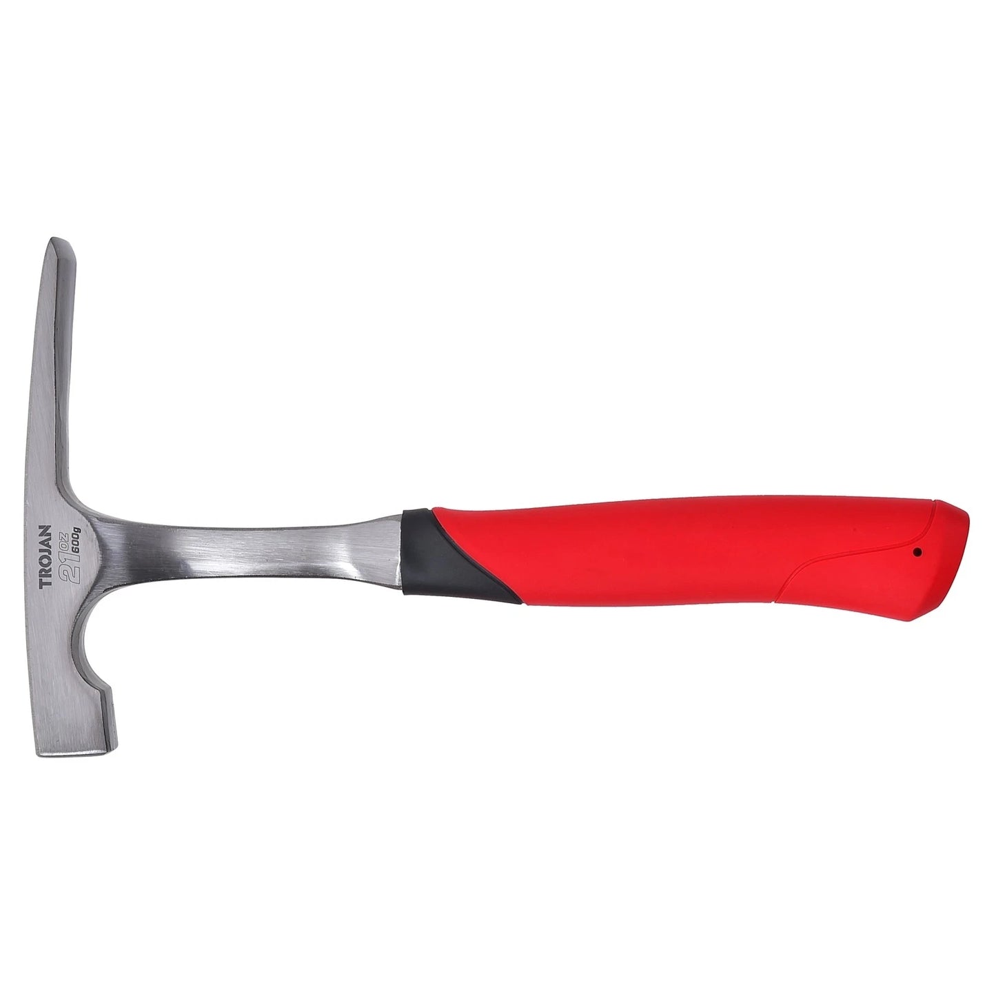 Trojan 600g Steel Brick Hammer - Induction Hardened, Ergonomic Anti-Slip Handle, Lifetime Warranty