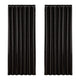 Artiss 2X Blockout Curtains Eyelet 240x230cm Black Shine