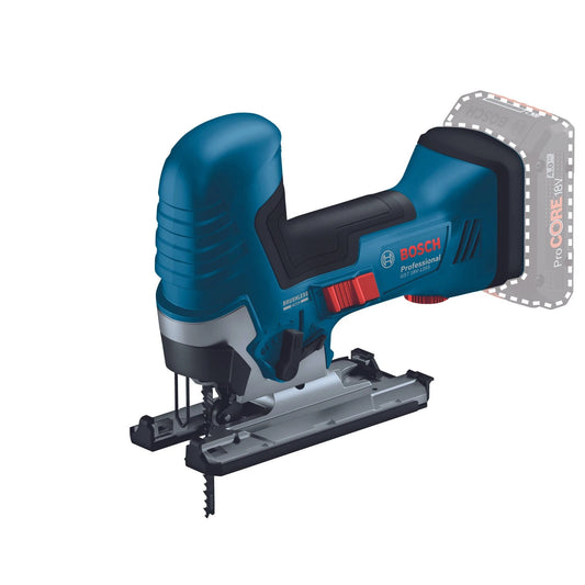 Bosch 18V Professional Cordless Jigsaw, Brushless Motor, SDS Blade, LED Light, Bevel Cuts