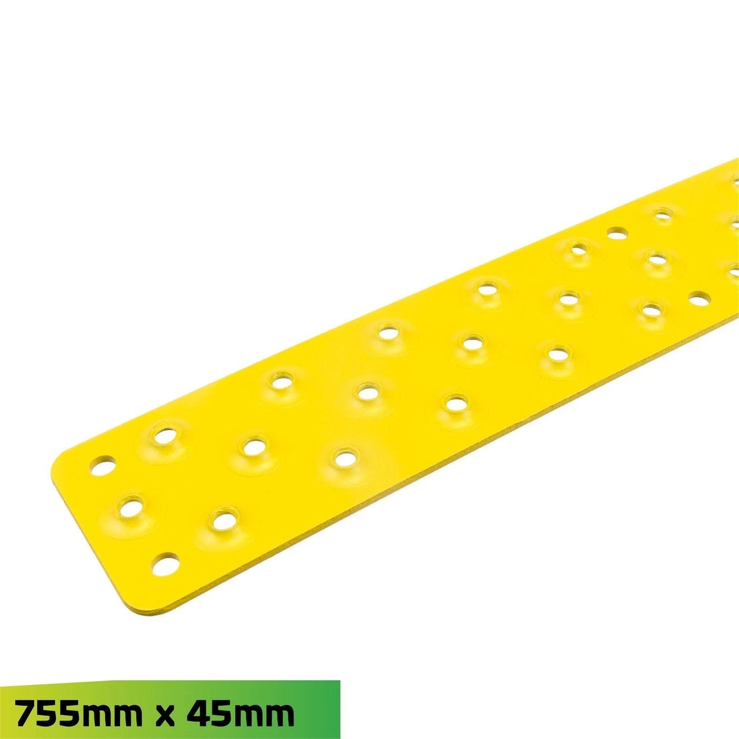 Croc Grip Yellow Aluminium Tread 45mm x 755mm, Durable Slip-Resistant High-Visibility